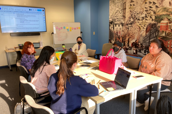 Photo of six people in a meeting